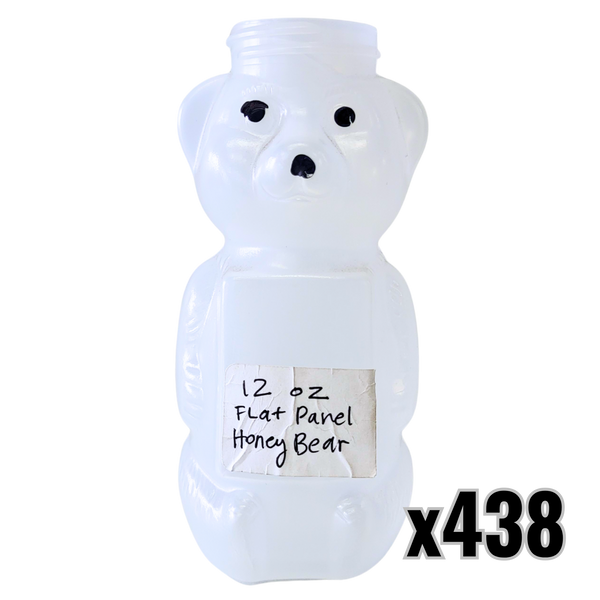 12 oz Plastic Flat Panel Honey Bears