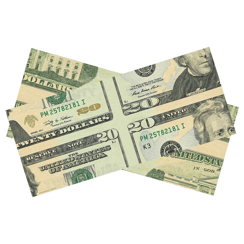 $20 Mis-Made Bill for Magicians