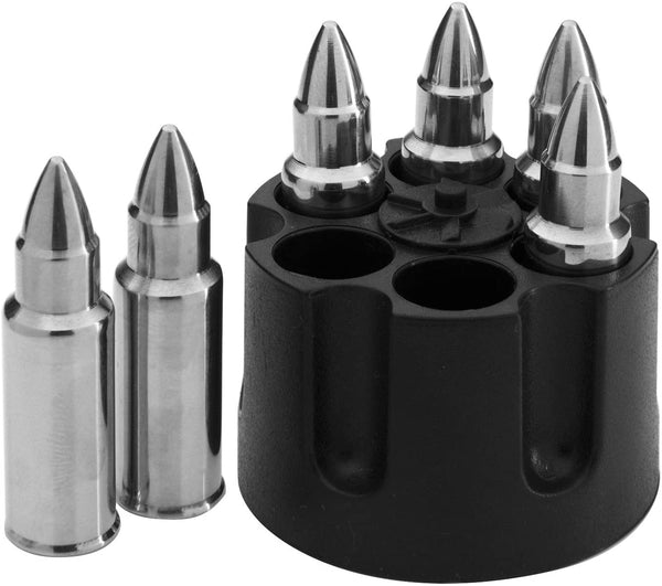 Whiskey Stones Bullets Stainless Steel - 1.75in Bullet Chillers Set of 6
