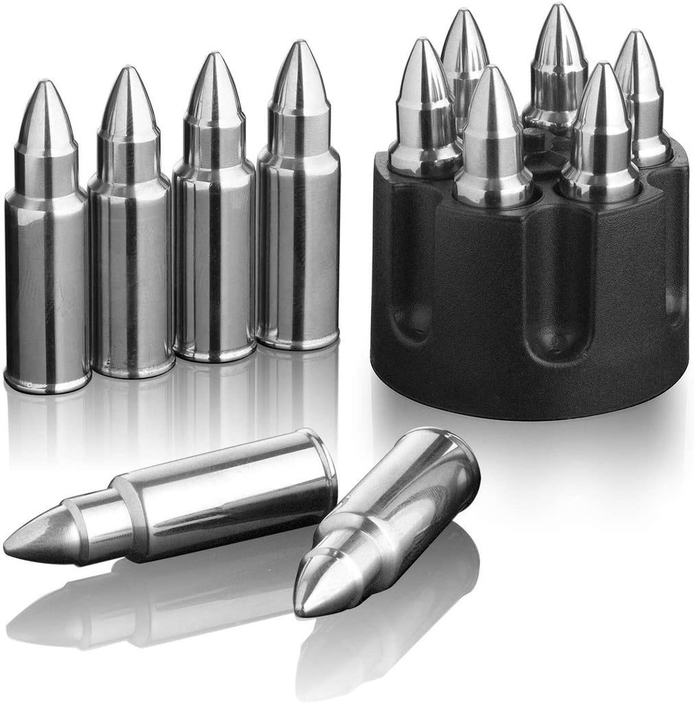 Whiskey Stones Bullets Stainless Steel - 1.75in Bullet Chillers Set of 6