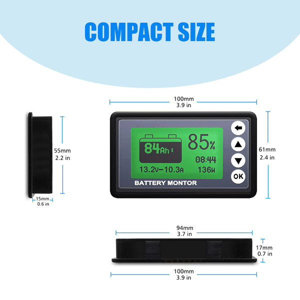 500 Amps Battery Monitor by ACOPOWER