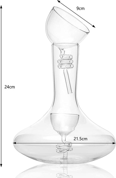Wine Tower Decanting & Aerator Set - 2 Aerating Parts