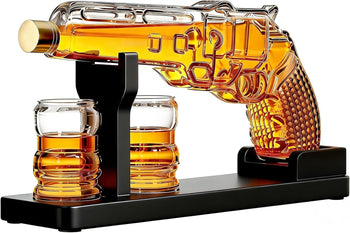 Whiskey Decanter Set 7.7 Oz with Two 1.6 Oz