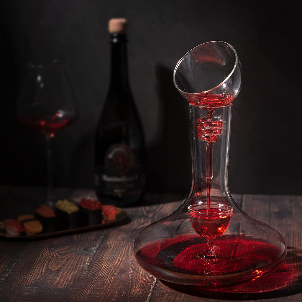 Wine Tower Decanting & Aerator Set - 2 Aerating Parts