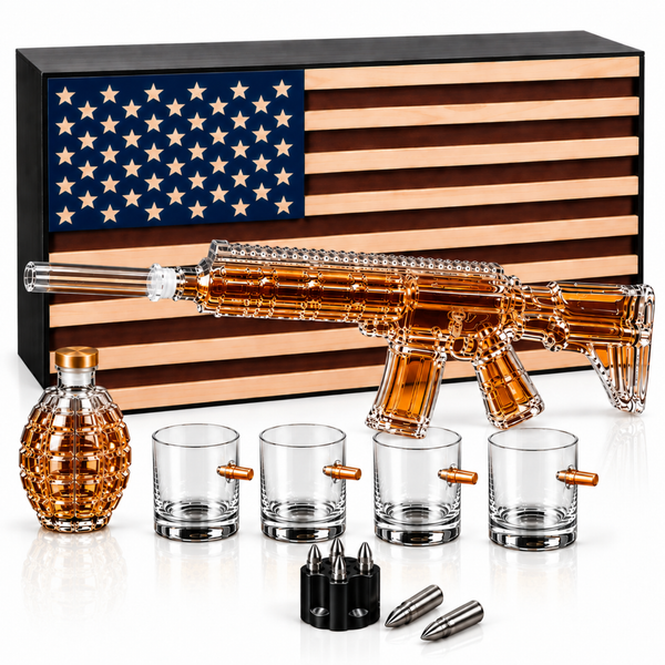 Ar15 Whiskey Decanter Gift Premium Barware Gift Elegant Drinkware Collection