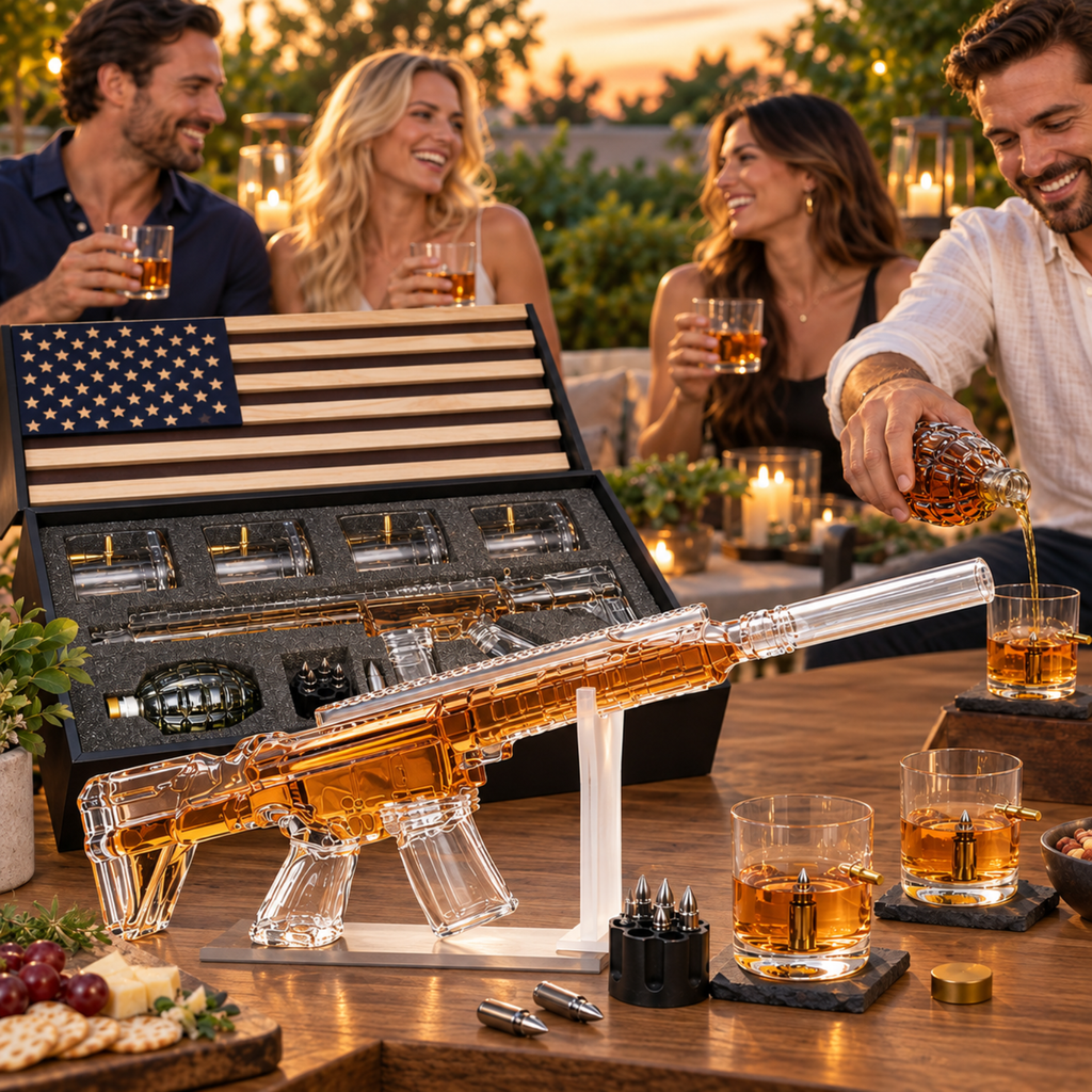 Ar15 Whiskey Decanter Gift Premium Barware Gift Elegant Drinkware Collection