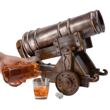 Cannon Wine & Whiskey Decanter Set, 750ml Decanter 21
