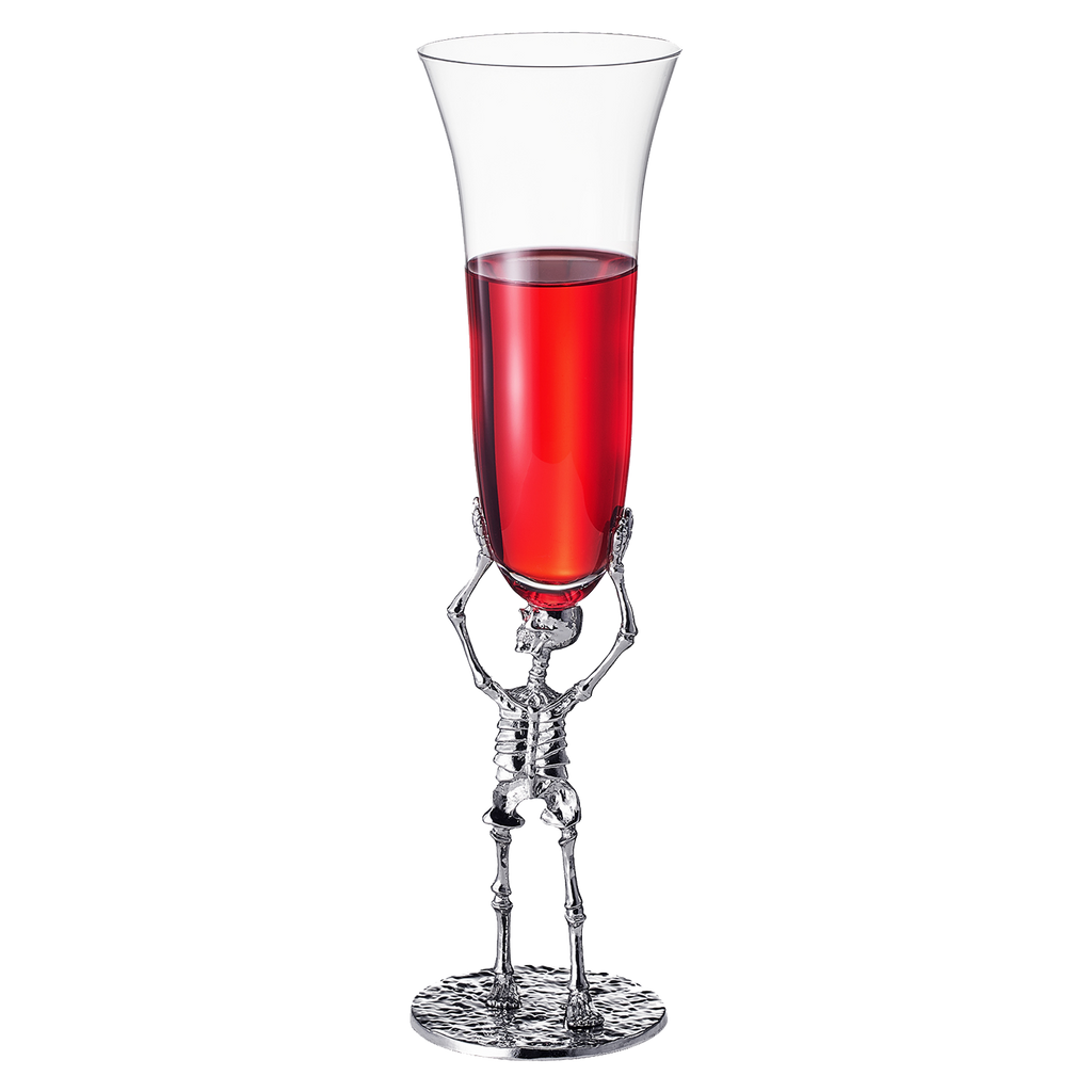Skeleton Champagne Flute Glass | Single | 7.5oz