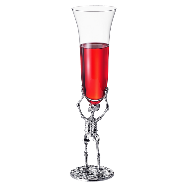 Skeleton Champagne Flute Glass | Single | 7.5oz