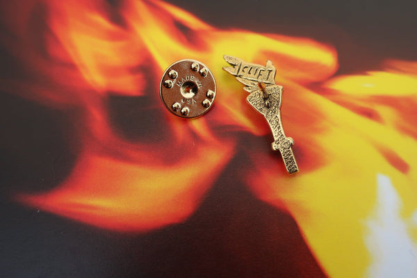 Torch Gold Lapel Pin