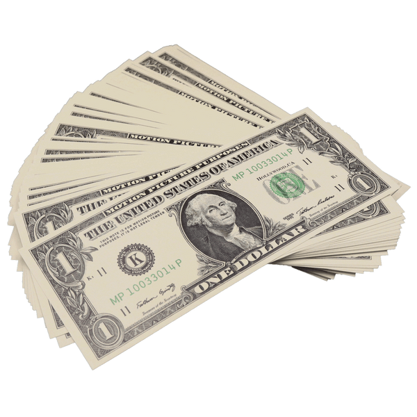 All Denomination Full Print 1990 Series Mixed Bills Stack