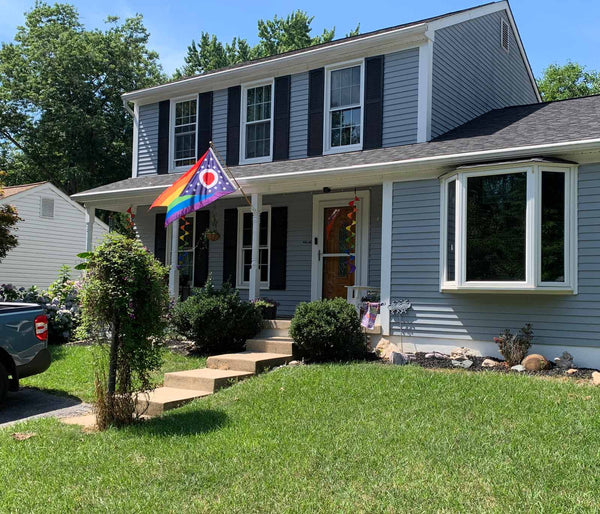 Ohio LGBTQ+ Rainbow Pride Flag