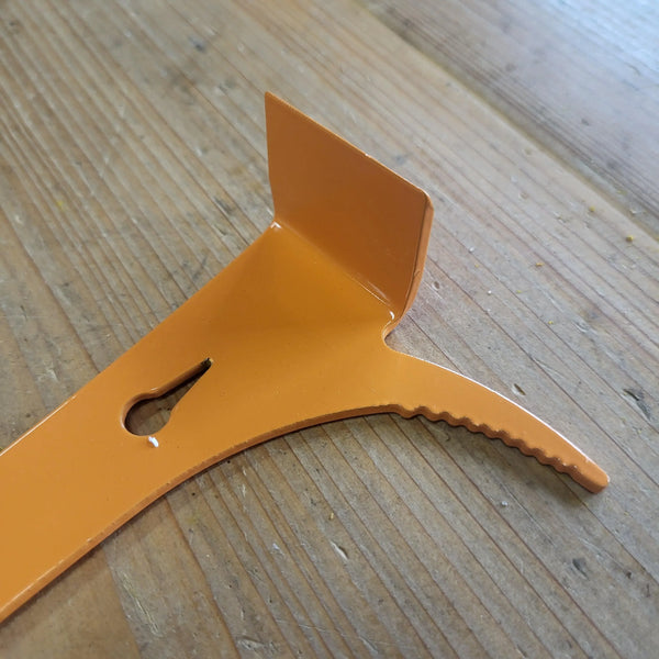 Orange KW Small Steel Hive Tool With Hook