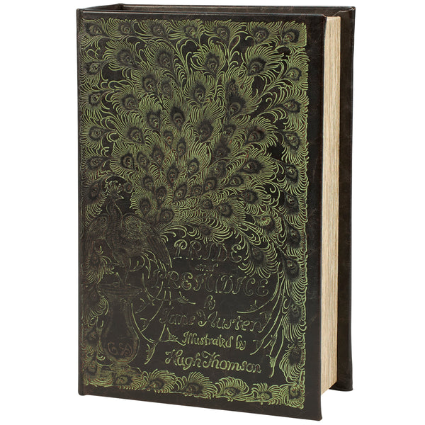 Pride And Prejudice Decorative Book Box | Faux Leather Wrap Book Shaped Storage Stash Trinket Box