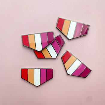 Pronoun + Flag Magnet Pin Badges (Bottom Flags Only)