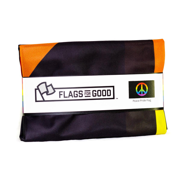 Rainbow Peace Sign Flag