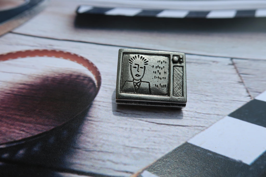 T.V. Talking Heads Lapel Pin