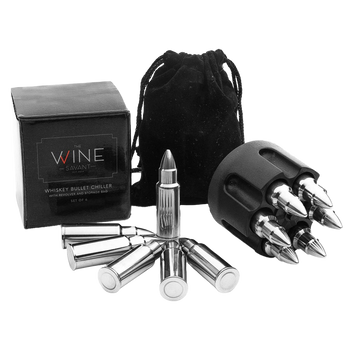 Whiskey Stones Bullets Stainless Steel - 1.75in Bullet Chillers Set of 6