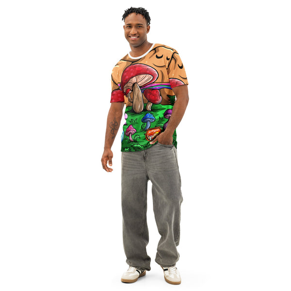 Mushmore Men’s cotton crew neck t-shirt