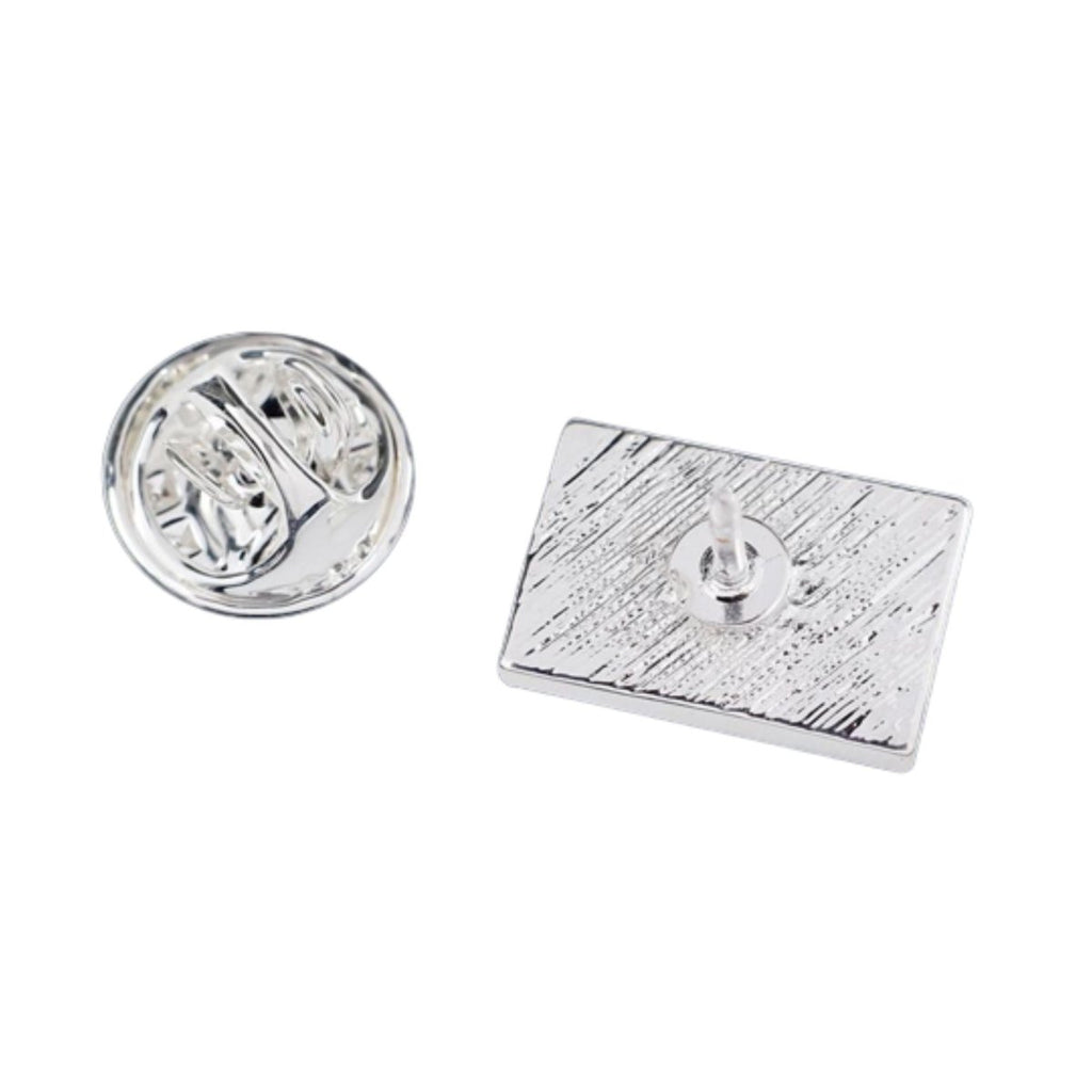 25 Pack Rectangle Daniel Quasar Flag Lapel Pins (25 Pins)