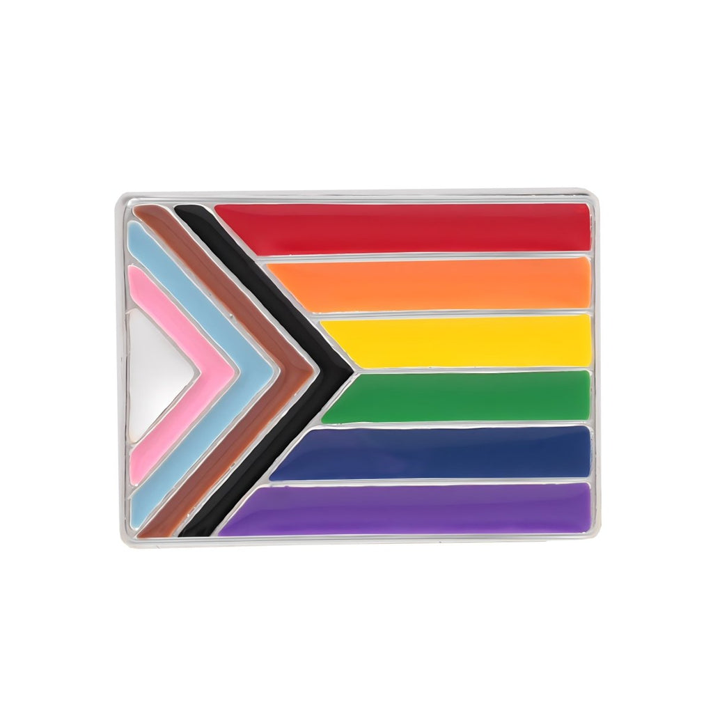 25 Pack Rectangle Daniel Quasar Flag Lapel Pins (25 Pins)