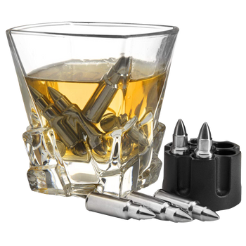 Whiskey Stones Bullets Stainless Steel - 1.75in Bullet Chillers Set of 6