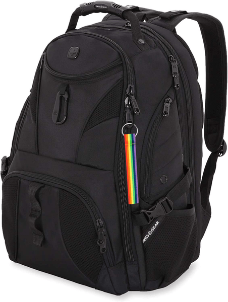 50 Pack Rainbow Gay Pride Flag Lanyard Style Keychains (50 Keychains)