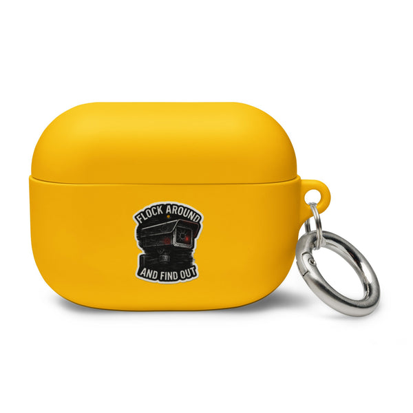 Flock around and Find out - deflock.me Rubber Case for AirPods®