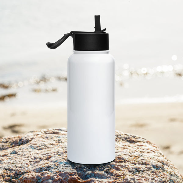 Flock around and Find out - deflock.me Stainless steel water bottle with a straw lid