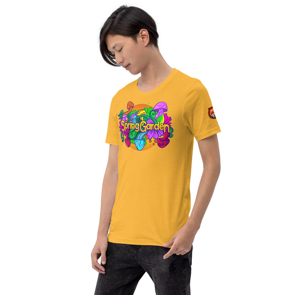 Mushmore Spring Garden Unisex t-shirt