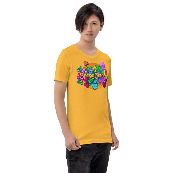 Mushmore Spring Garden Unisex t-shirt