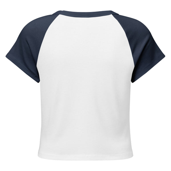 Mushmore Women’s micro rib raglan baby tee