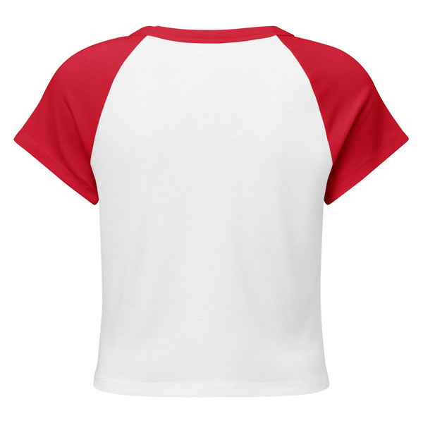 Mushmore Women’s micro rib raglan baby tee