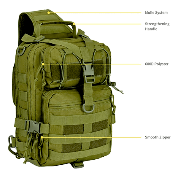 Tactical Military Medium Sling Range Bag by Jupiter Gear - Proud Libertarian - Jupiter Gear