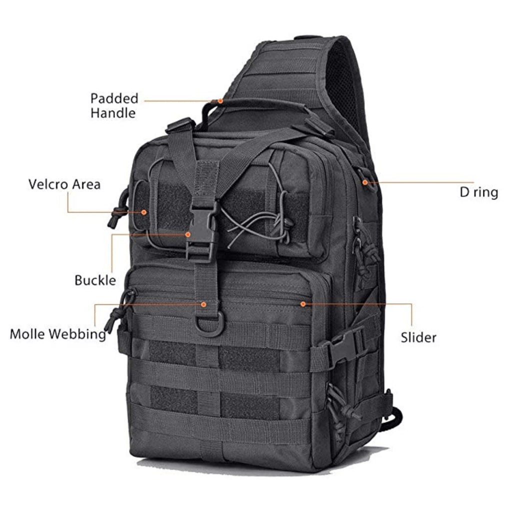 Tactical Military Medium Sling Range Bag by Jupiter Gear - Proud Libertarian - Jupiter Gear