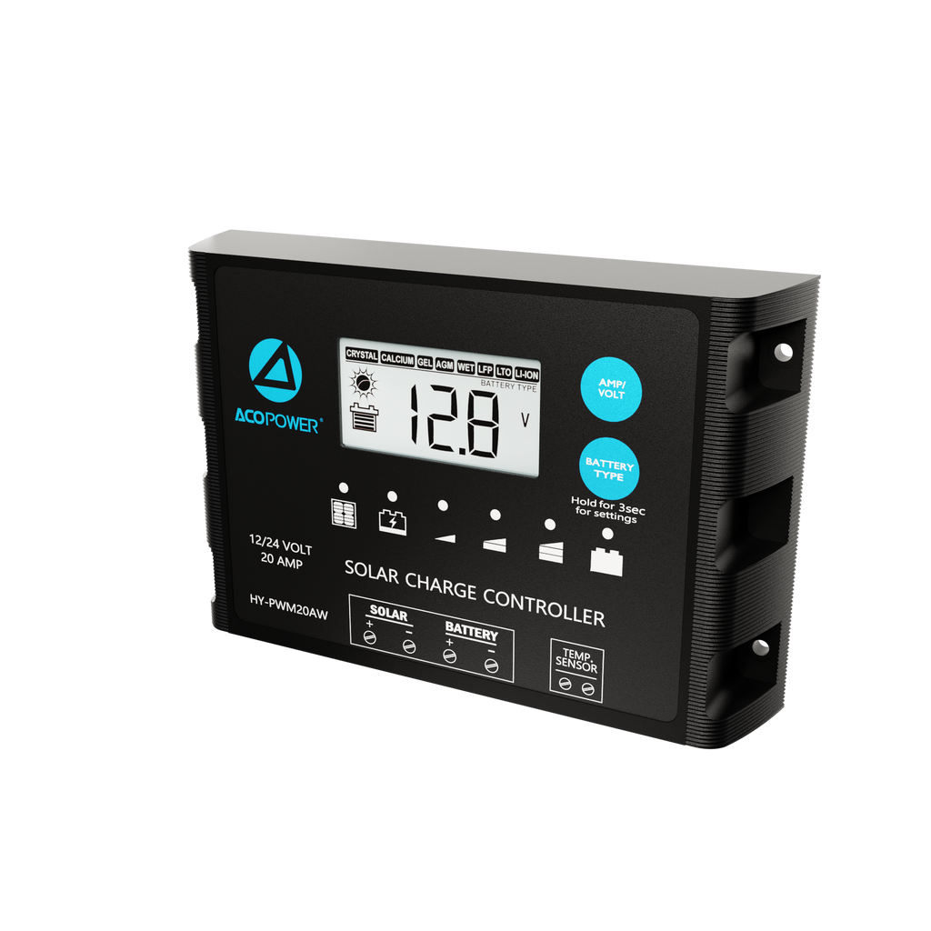 Waterproof ProteusX 20A PWM Solar Charge Controller with Alligator Clips and MC4 Connectors by ACOPOWER - Proud Libertarian - ACOPOWER