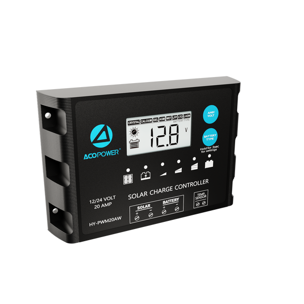 Waterproof ProteusX 20A PWM Solar Charge Controller with Alligator Clips and MC4 Connectors by ACOPOWER - Proud Libertarian - ACOPOWER