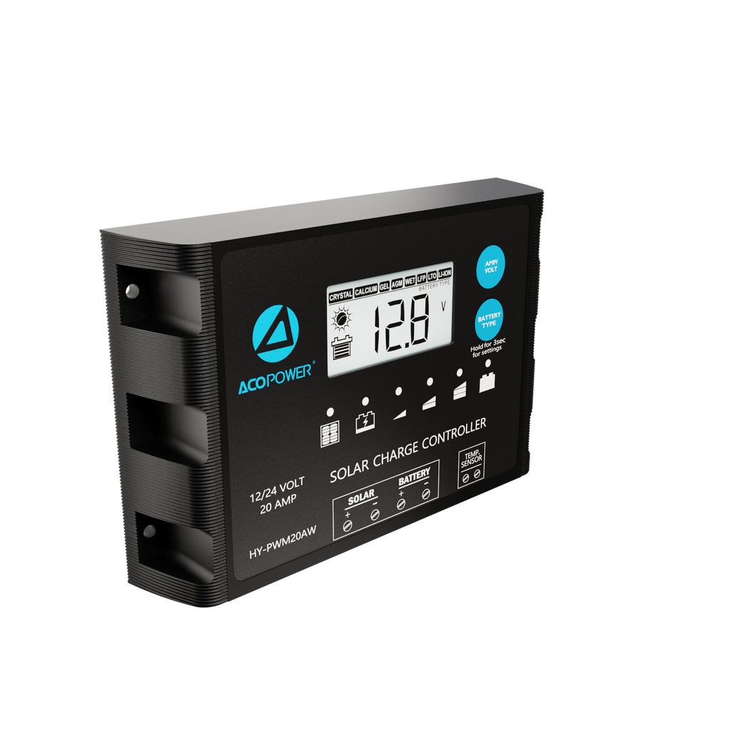 Waterproof ProteusX 20A PWM Solar Charge Controller with Alligator Clips and MC4 Connectors by ACOPOWER - Proud Libertarian - ACOPOWER