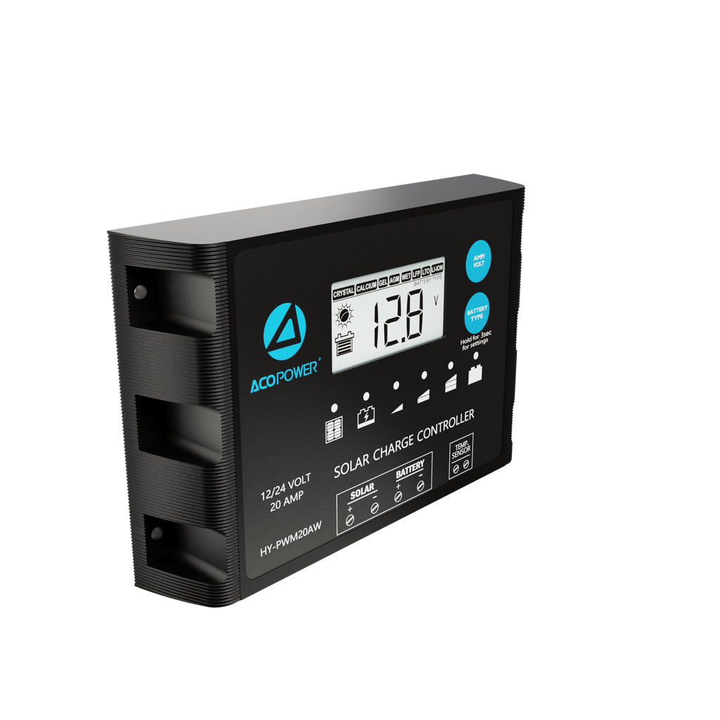 Waterproof ProteusX 20A PWM Solar Charge Controller with Alligator Clips and MC4 Connectors by ACOPOWER - Proud Libertarian - ACOPOWER