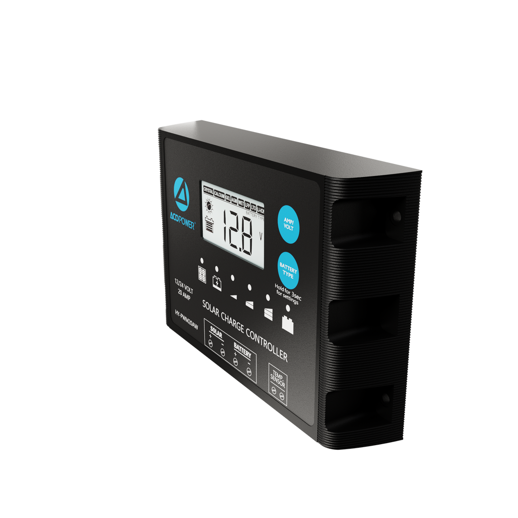 Waterproof ProteusX 20A PWM Solar Charge Controller with Alligator Clips and MC4 Connectors by ACOPOWER - Proud Libertarian - ACOPOWER
