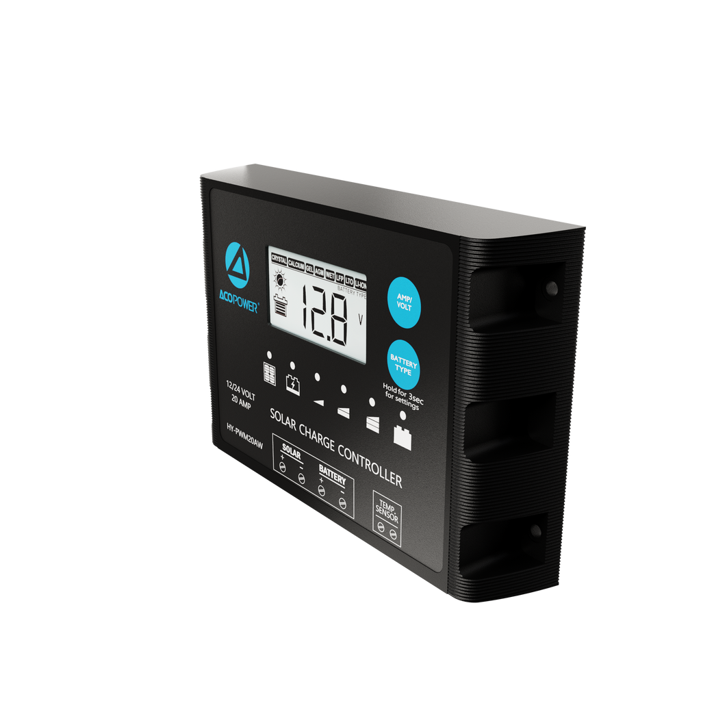 Waterproof ProteusX 20A PWM Solar Charge Controller with Alligator Clips and MC4 Connectors by ACOPOWER - Proud Libertarian - ACOPOWER