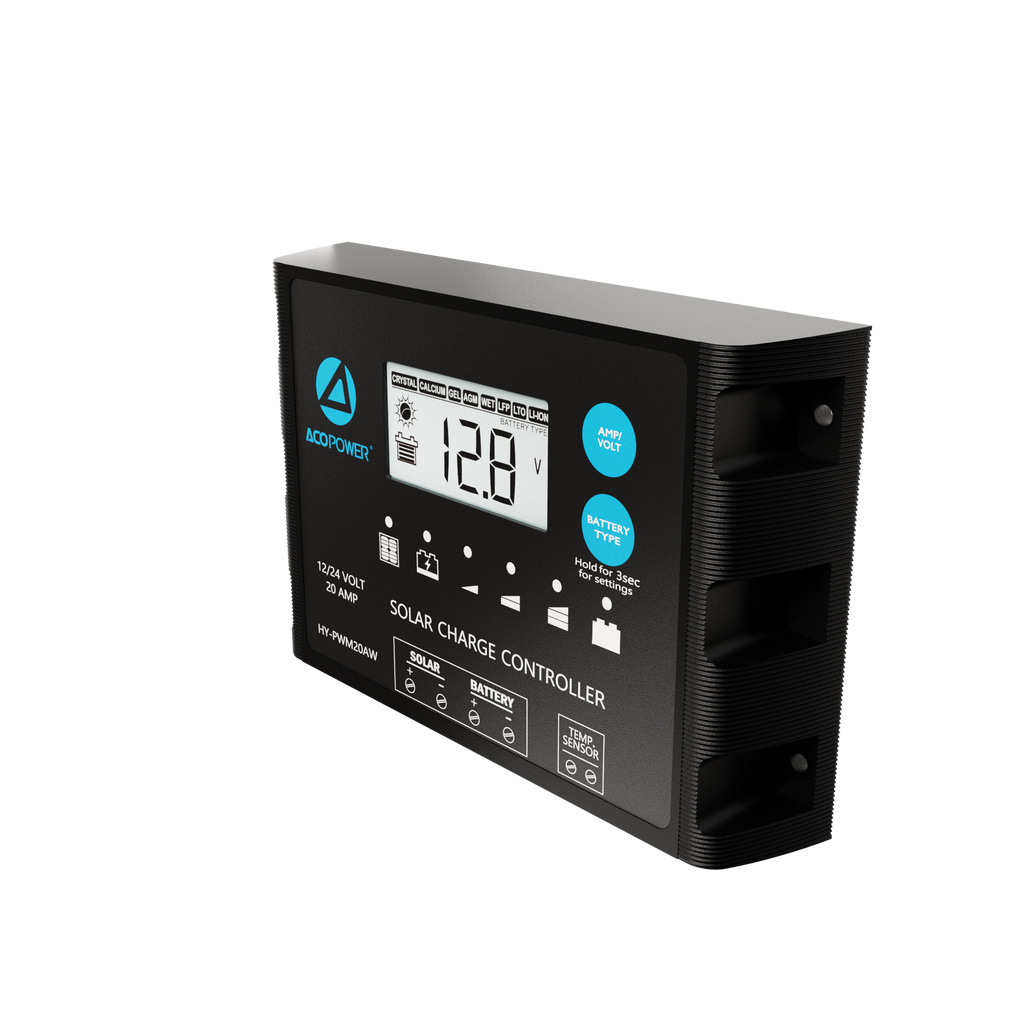Waterproof ProteusX 20A PWM Solar Charge Controller with Alligator Clips and MC4 Connectors by ACOPOWER - Proud Libertarian - ACOPOWER
