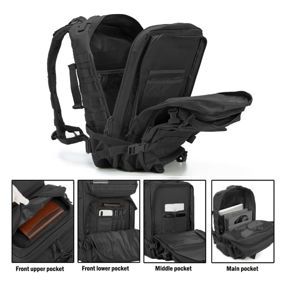 Tactical Military 45L Molle Rucksack Backpack by Jupiter Gear - Proud Libertarian - Jupiter Gear
