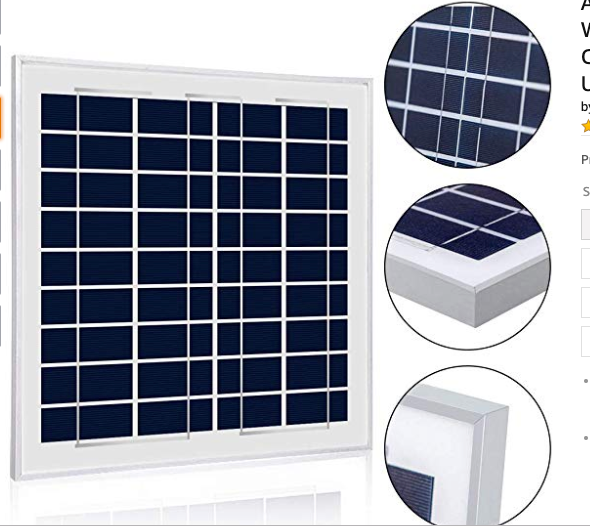 15W 12V Solar Charger Kit, 5A Charge Controller with Alligator Clips by ACOPOWER - Proud Libertarian - ACOPOWER
