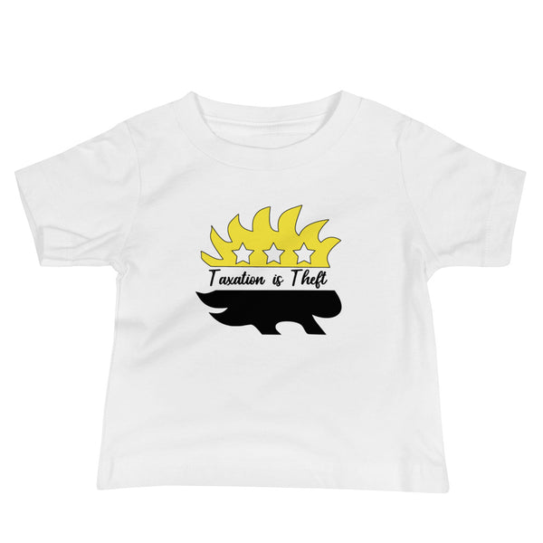 Taxation is Theft Porcupine Baby Jersey Short Sleeve Tee - Proud Libertarian - Rachael Revolution