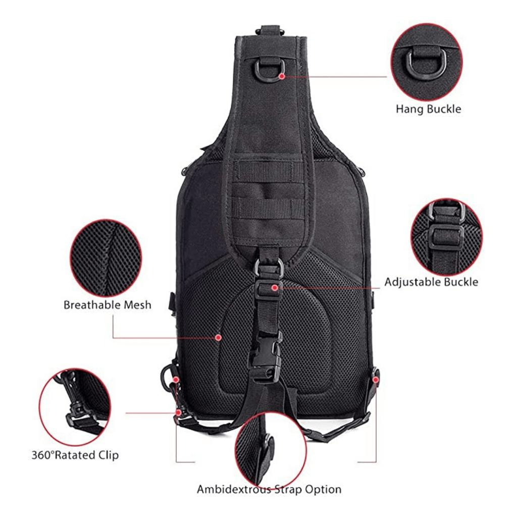 Tactical Military Medium Sling Range Bag by Jupiter Gear - Proud Libertarian - Jupiter Gear