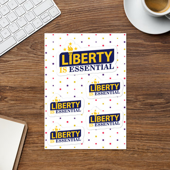 Liberty is Essential Sticker sheet - Proud Libertarian - Liberty is Essential