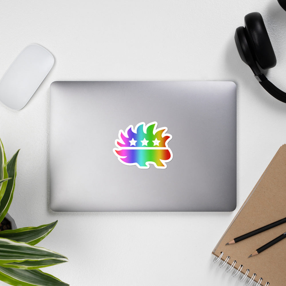 LGBT Porcupine Bubble-free stickers - Proud Libertarian - Proud Libertarian