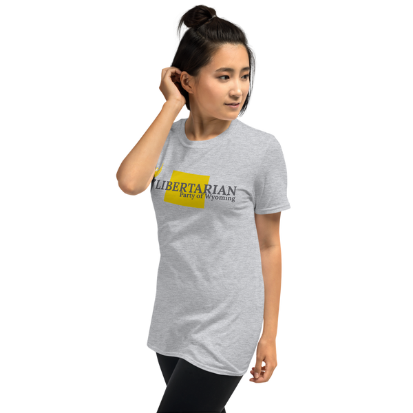 Libertarian Party of Wyoming Short-Sleeve Unisex T-Shirt - Proud Libertarian - Proud Libertarian