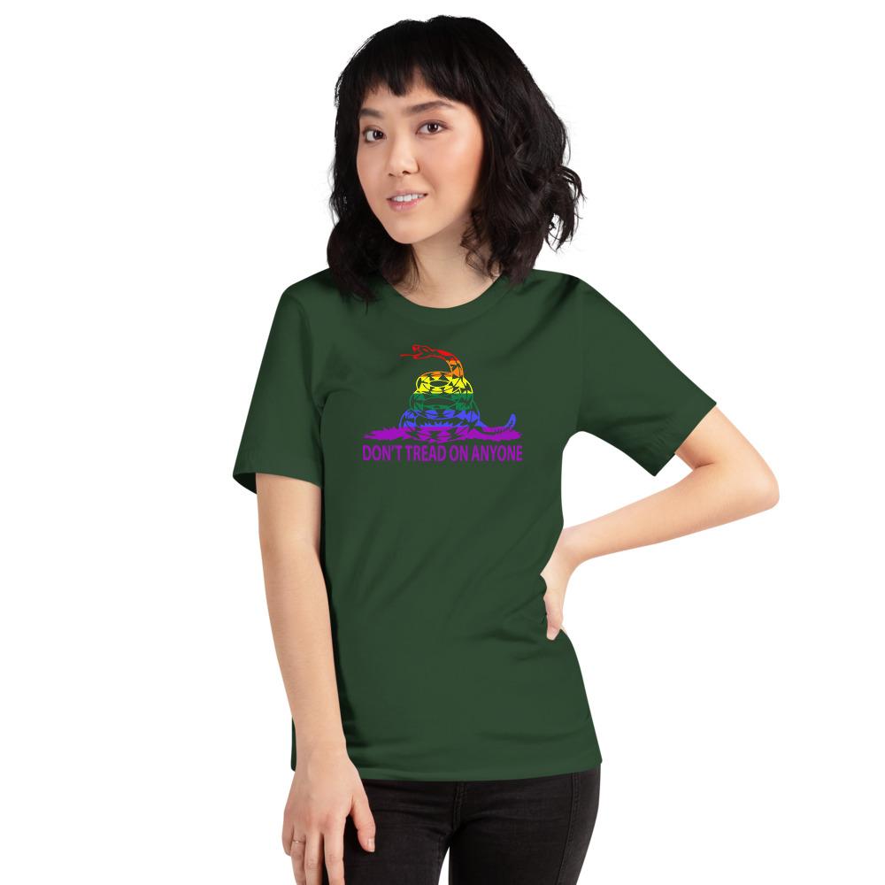 Don't Tread on Anyone LGBTQ Slim-Fit Unisex T-Shirt - Proud Libertarian - Proud Libertarian
